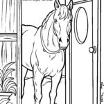 Malvorlage Reitstall