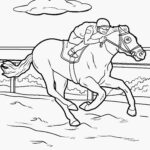Malvorlage Rennpferd