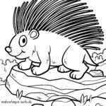 Malvorlage Stachelschwein