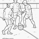 Malvorlage Fußball