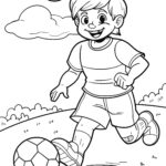 Malvorlage Fußball