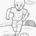 Malvorlage Fußball