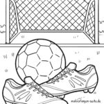 Malvorlage Fußball