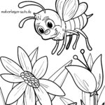Malvorlage Biene