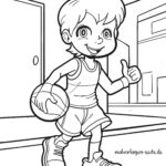 Malvorlage Basketball