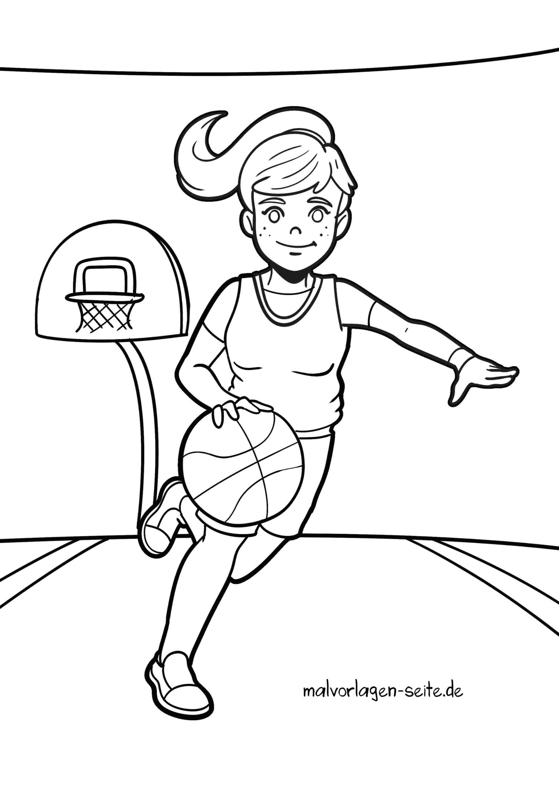 Malvorlage Basketball