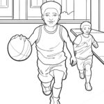 Malvorlage Basketball