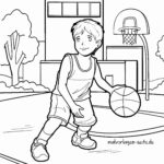 Malvorlage Basketball