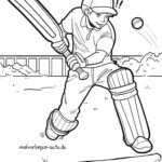 Malvorlage Cricket