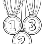 Malvorlage Medaillen