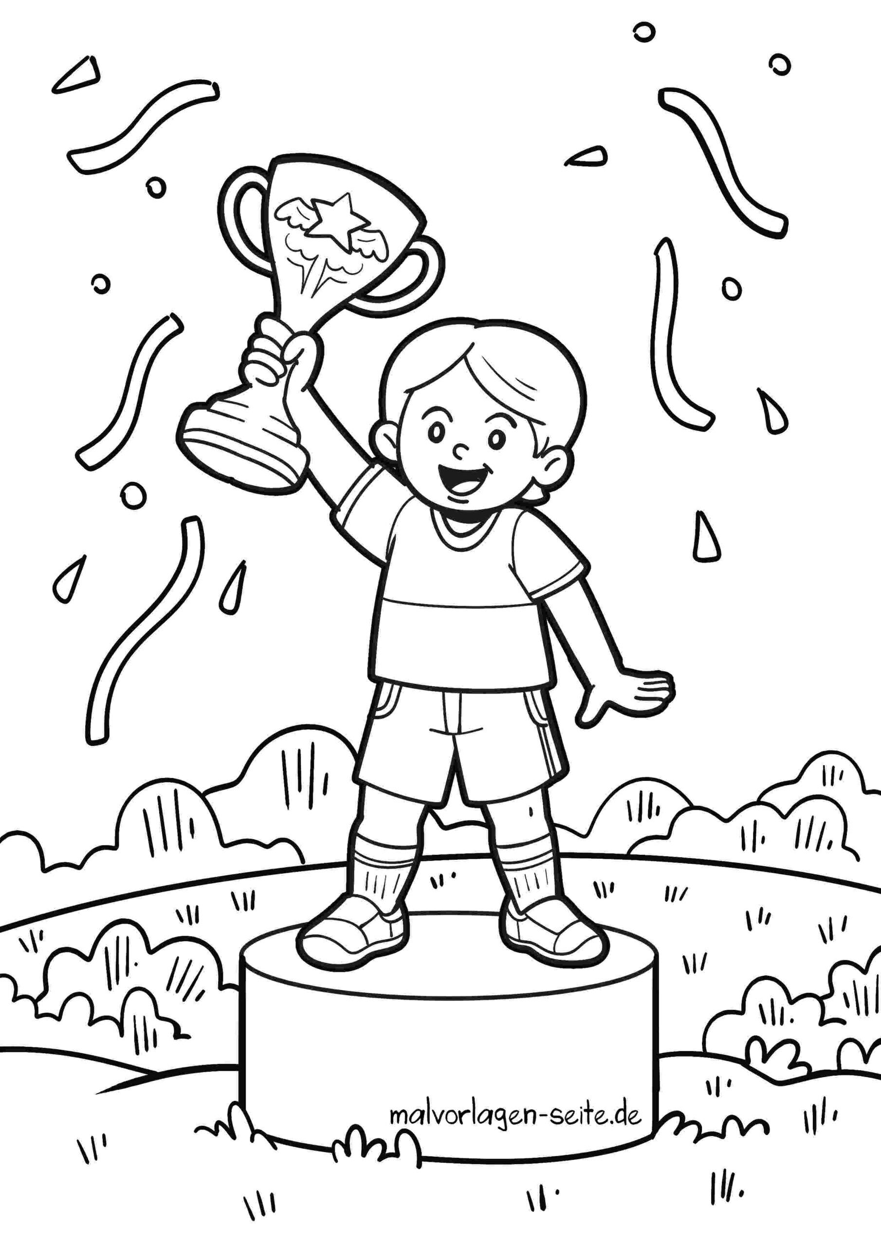 Malvorlage Siegerehrung