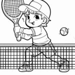 Malvorlage Tennis