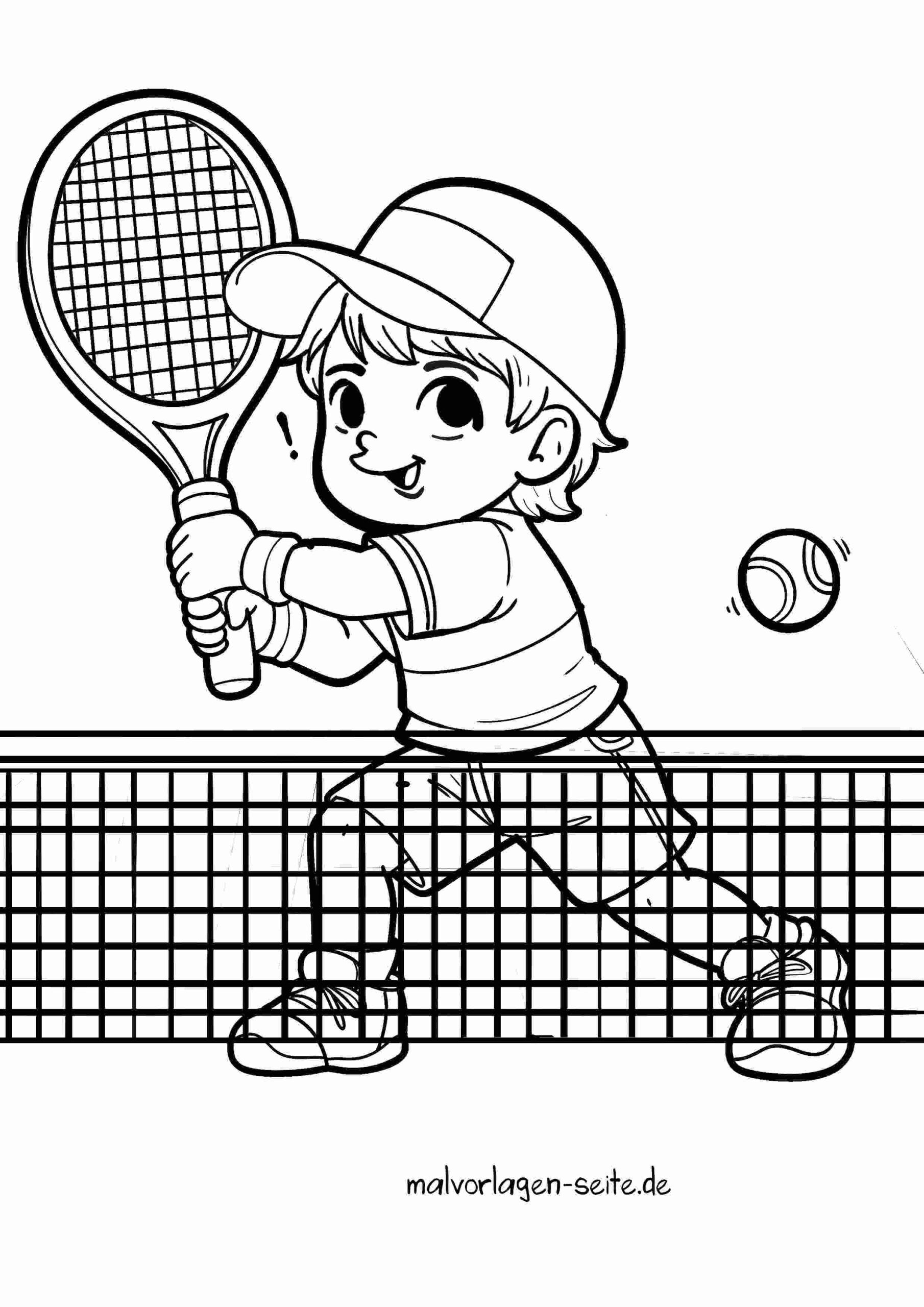Malvorlage Tennis