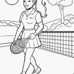 Ausmalbilder Tennis