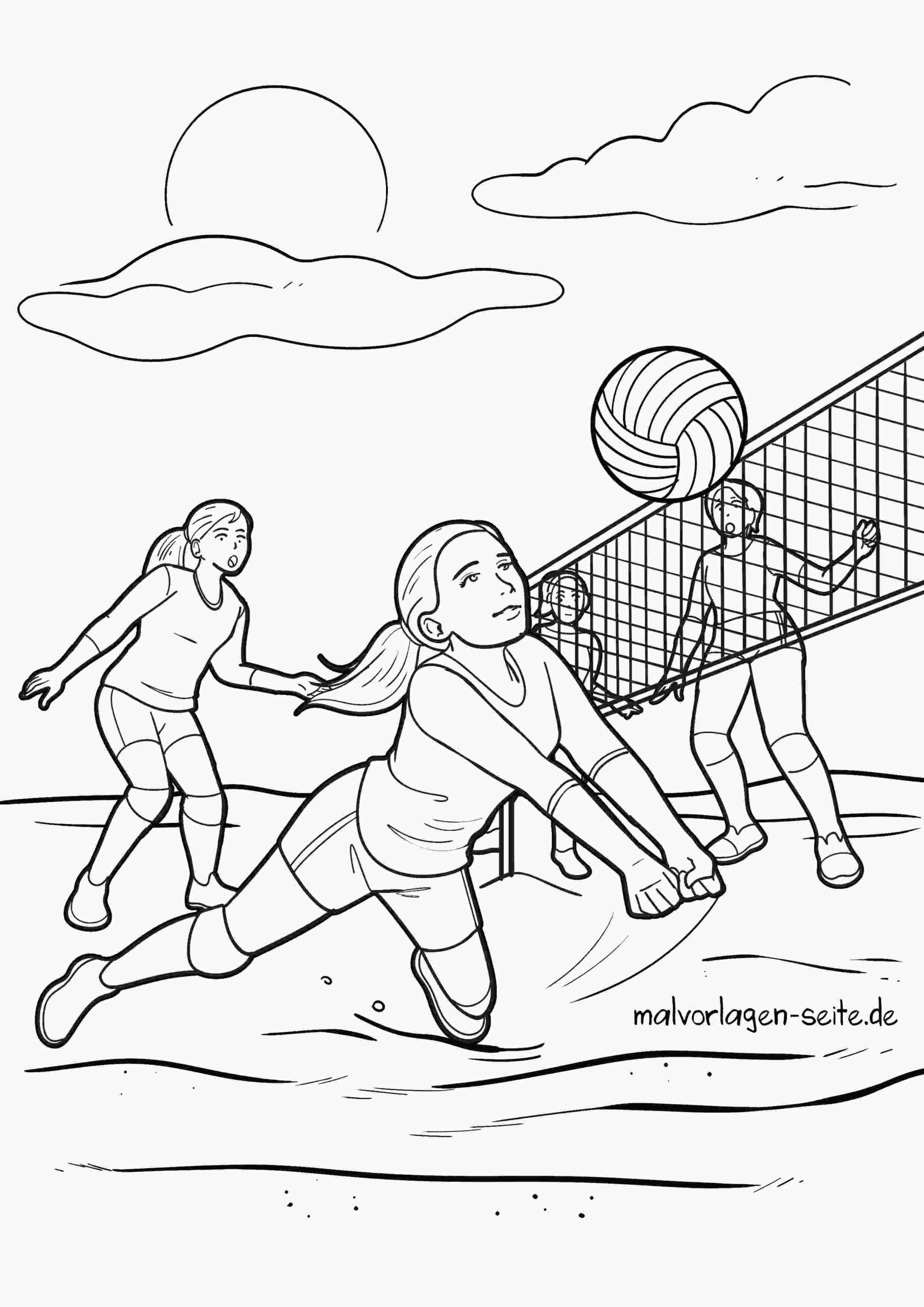 Malvorlage Volleyball