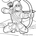 Malvorlage Ninja