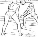 Malvorlage Volleyball