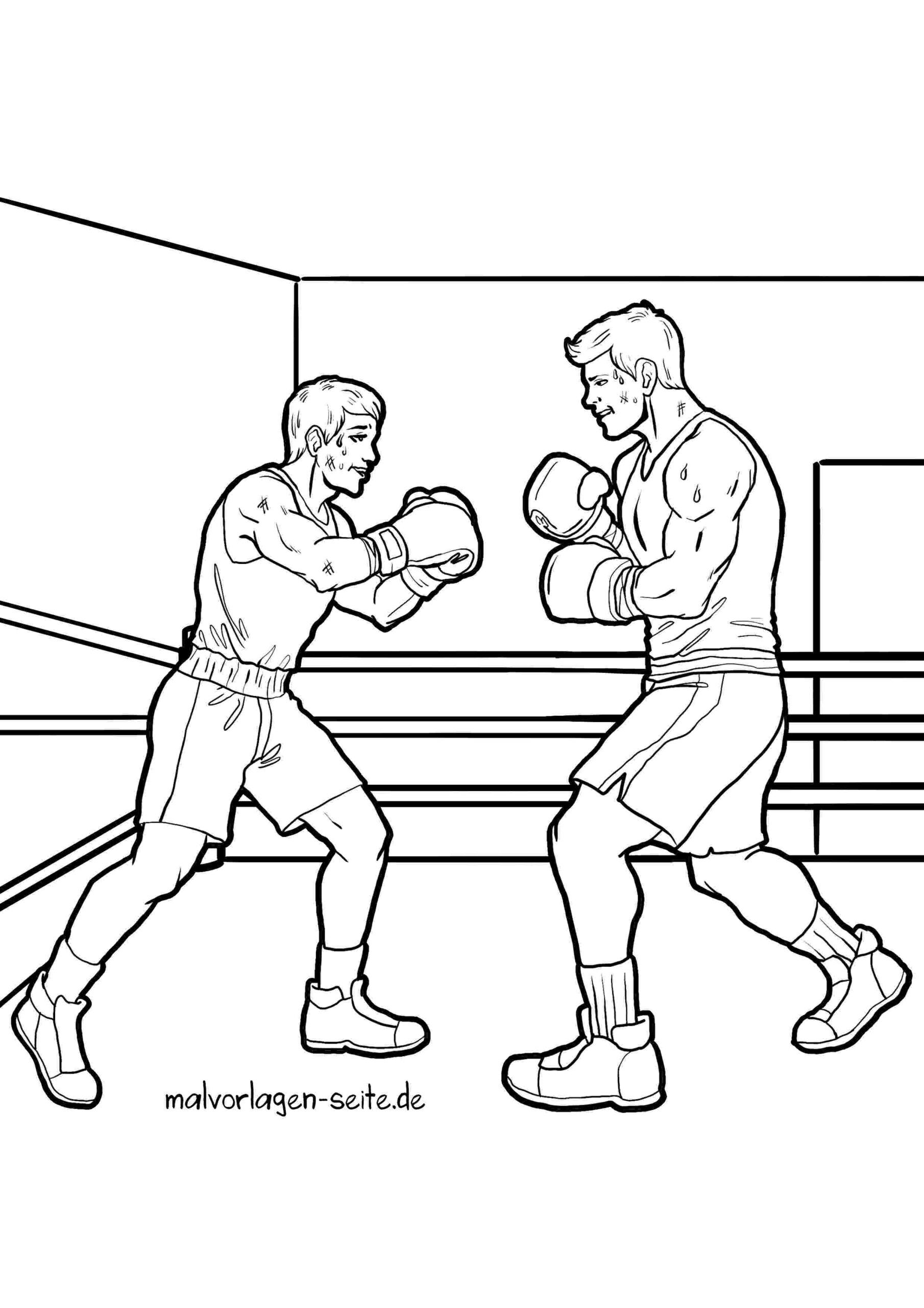 Malvorlage Boxen