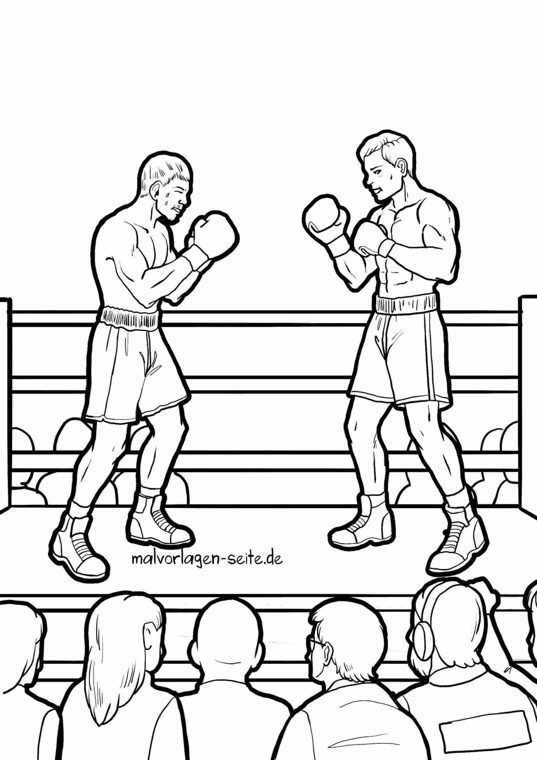 Malvorlage Boxen