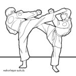 Malvorlage Taekwondo