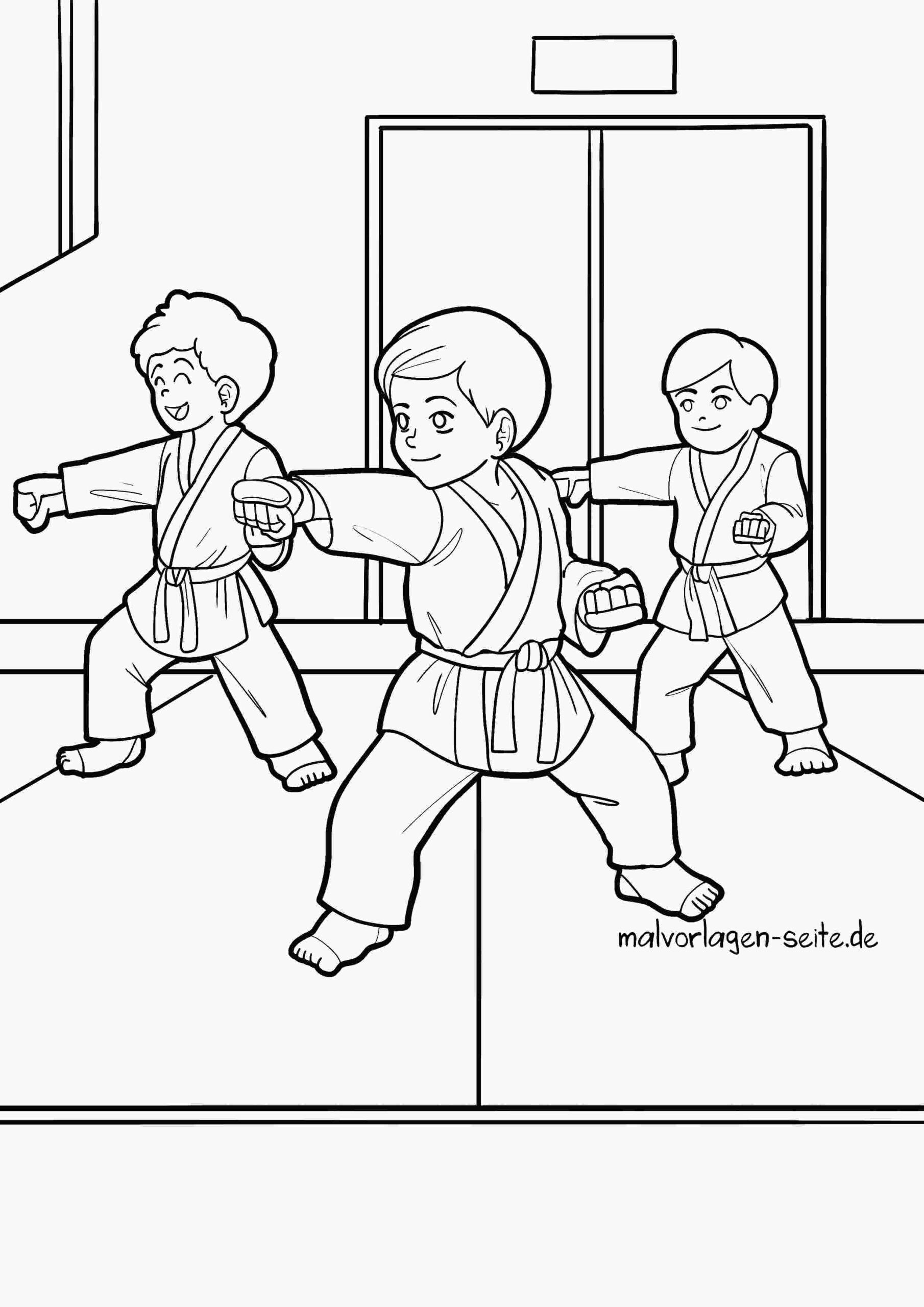 Malvorlage Selbstverteidigung