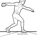 Malvorlage Diskuswerfen