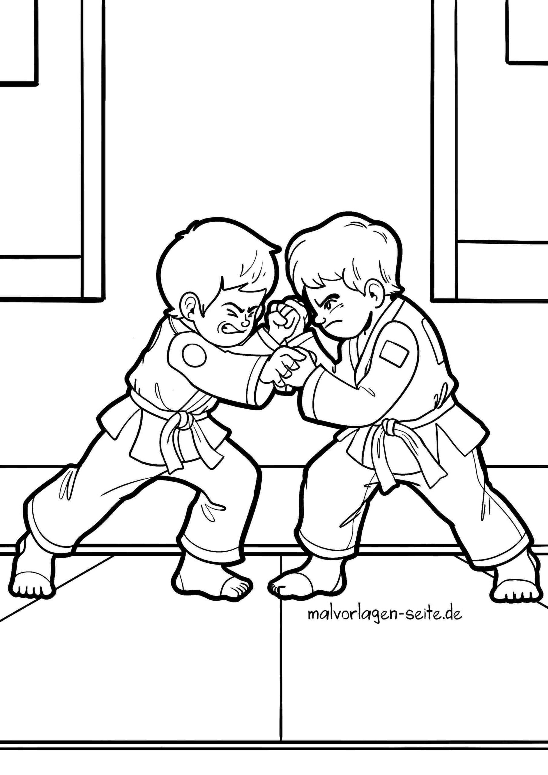 Malvorlage Selbstverteidigung