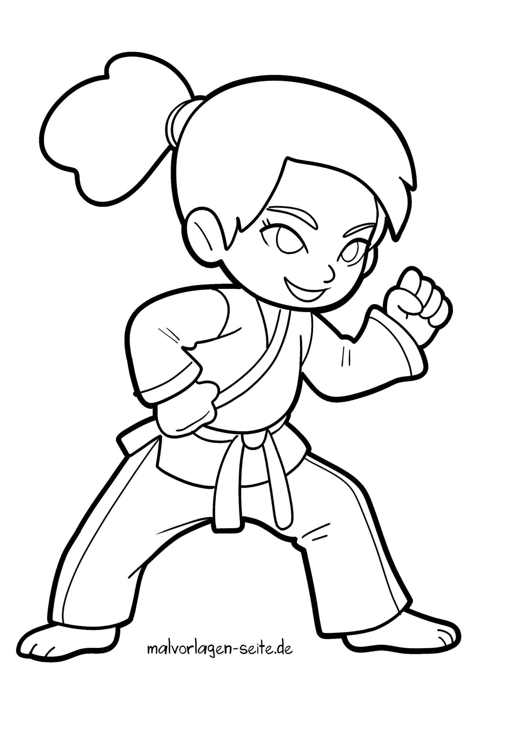 Malvorlage Selbstverteidigung