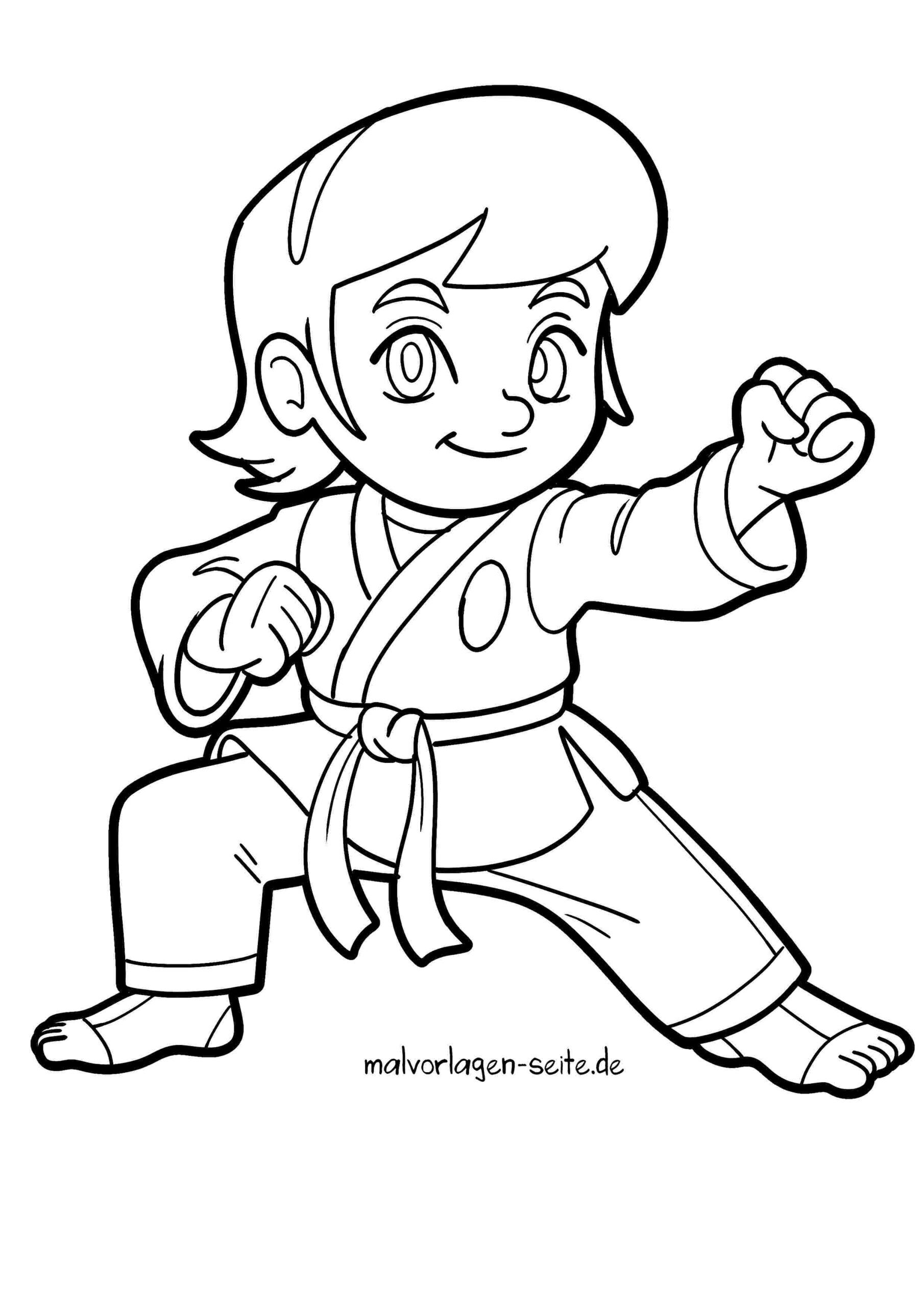 Malvorlage Selbstverteidigung
