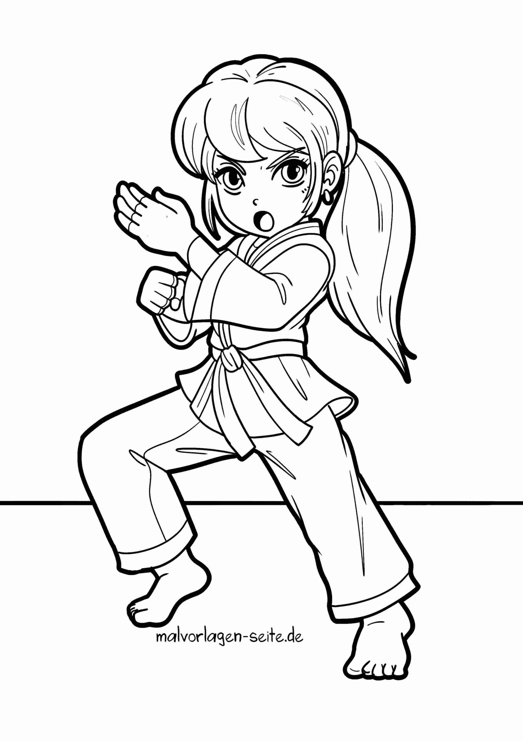 Malvorlage Selbstverteidigung