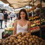 Kartoffeln auf einem Wochenmarkt
