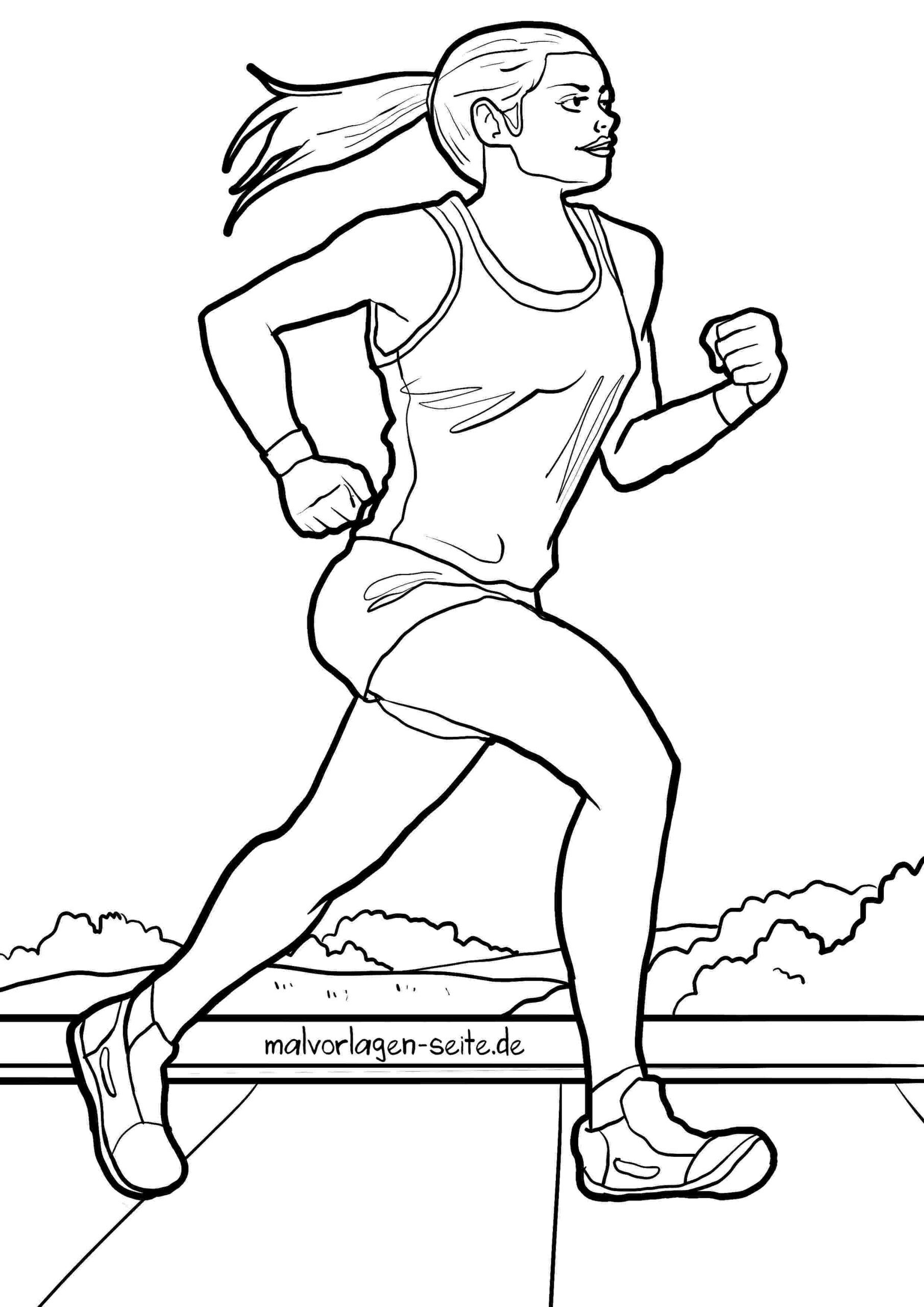 Malvorlage Laufen