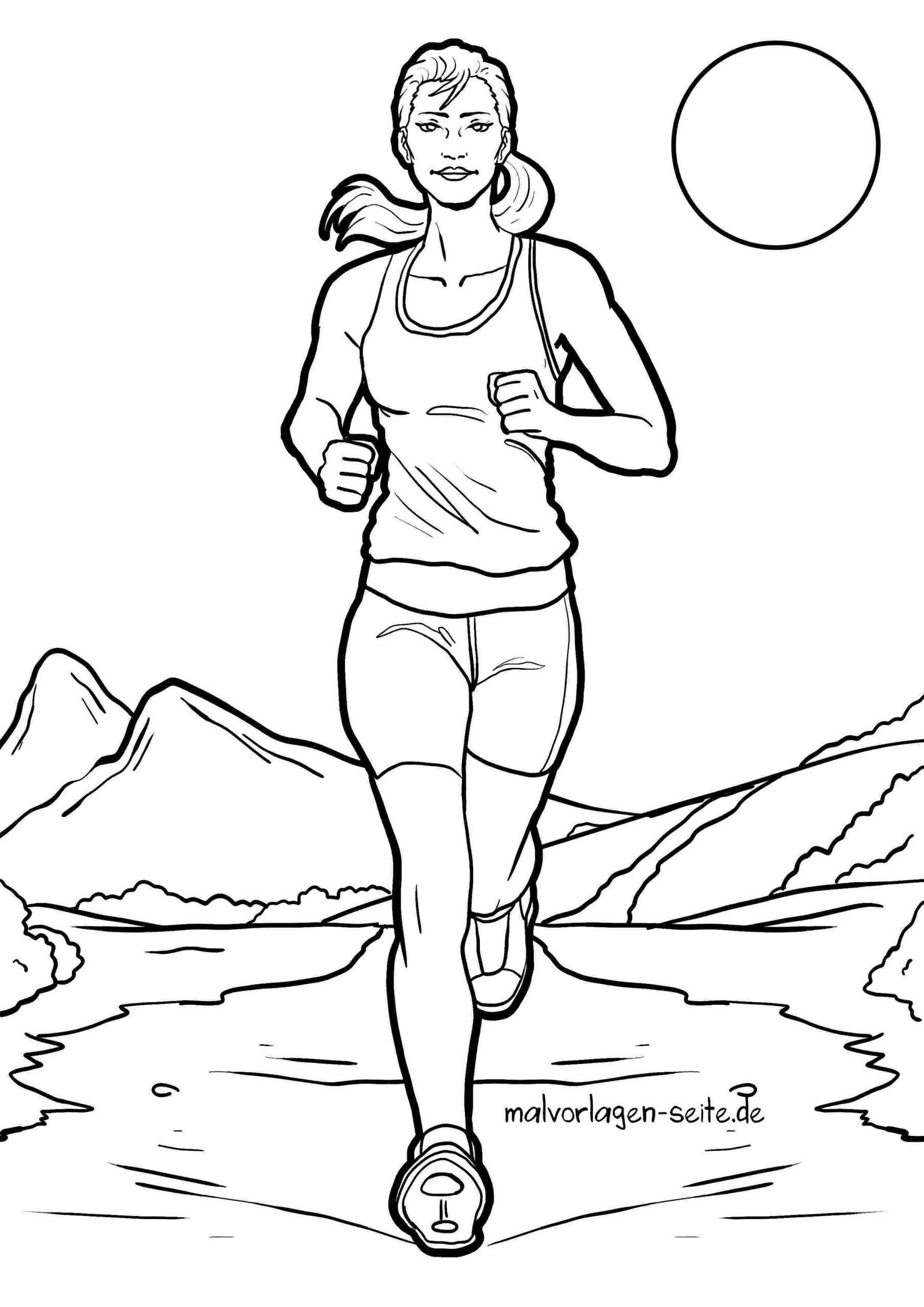 Malvorlage Laufen