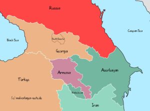 Map of Caucasus Region