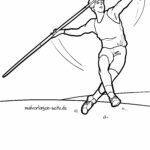 Malvorlage Speerwerfen