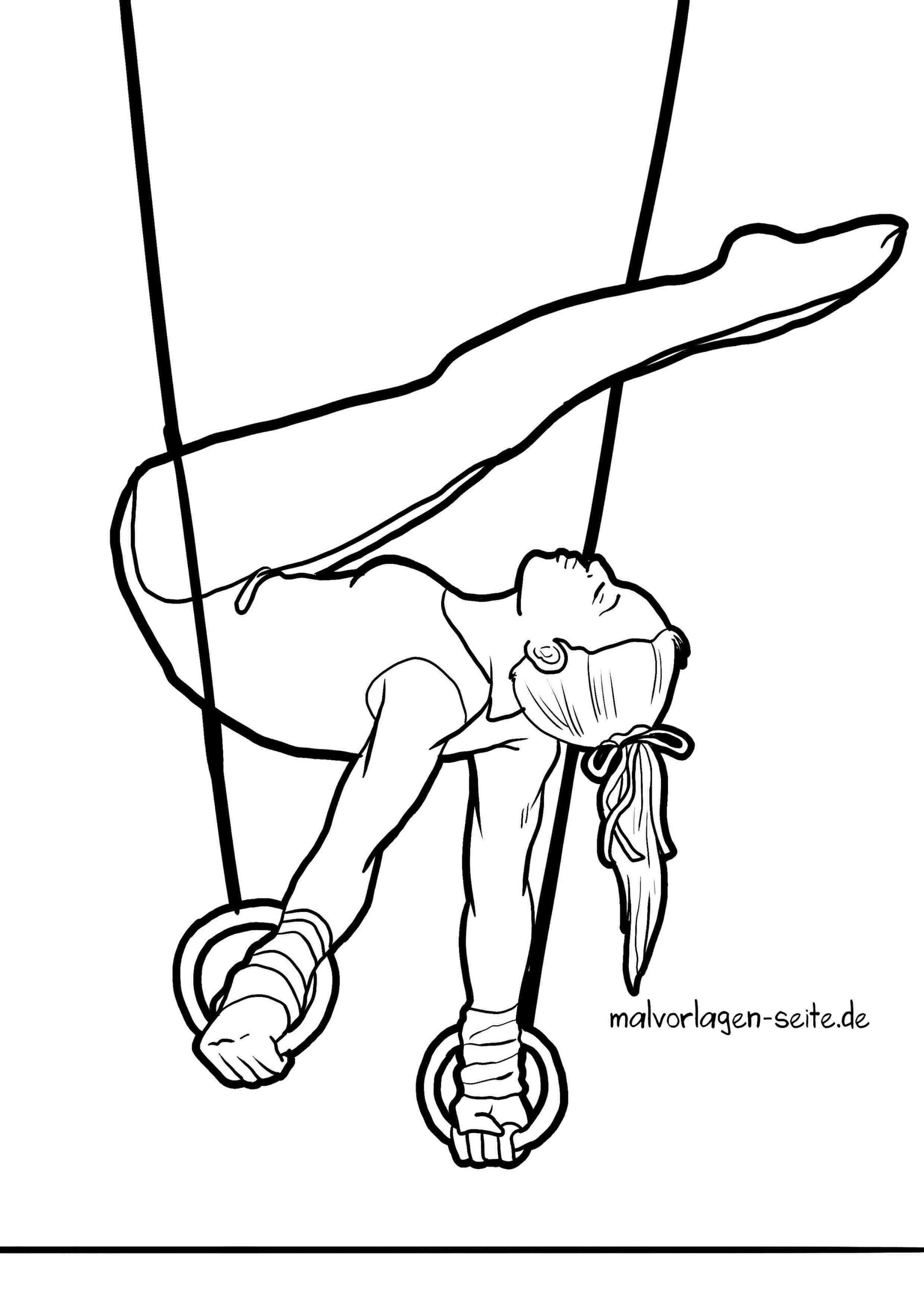 Malvorlage Turnen