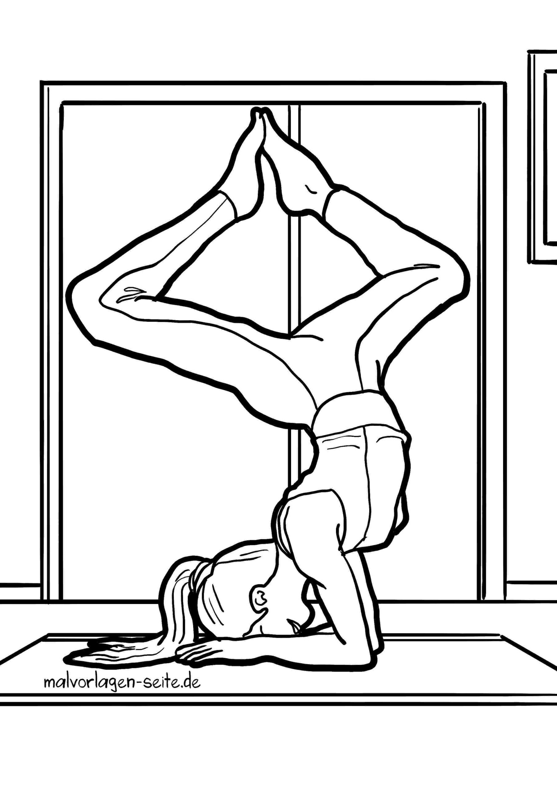 Malvorlage Yoga