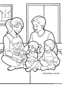 Malvorlagen Familie & Familienleben Malvorlagen Familie & Familienleben