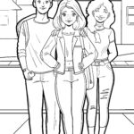 Malvorlage Freundschaft - Freunde