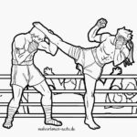 Malvorlage Thaiboxen