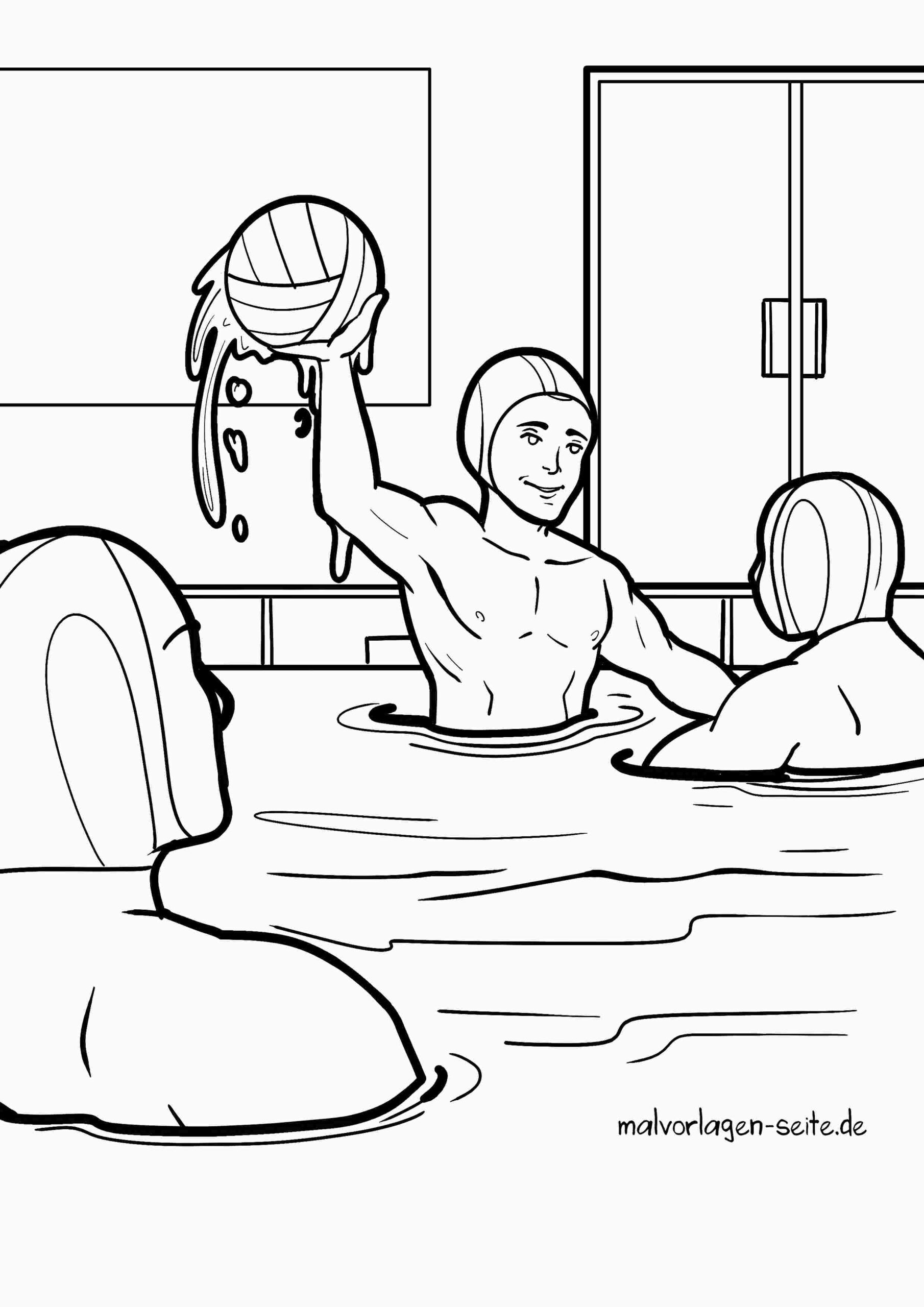 Malvorlage Wasserball