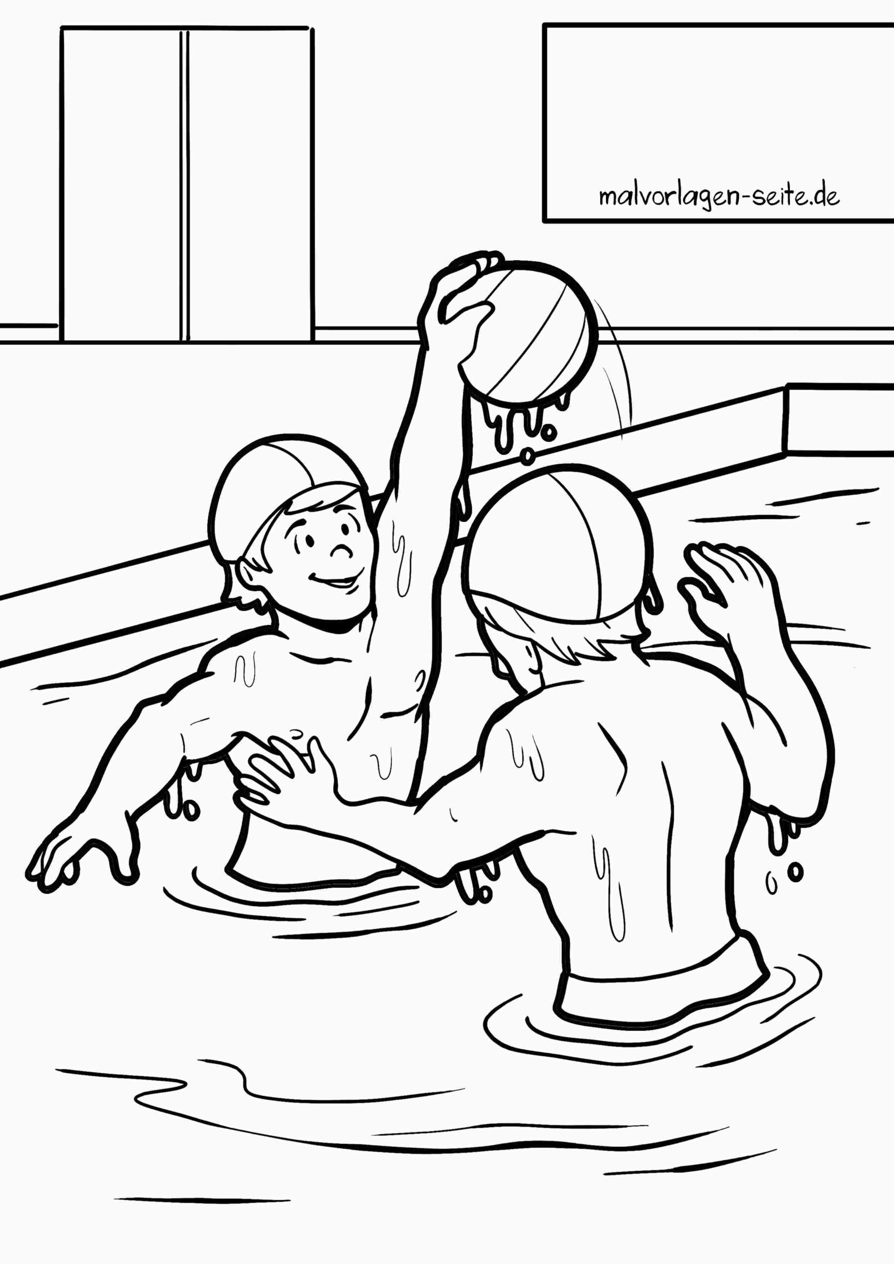 Malvorlage Wasserball