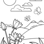 Malvorlage Frühling