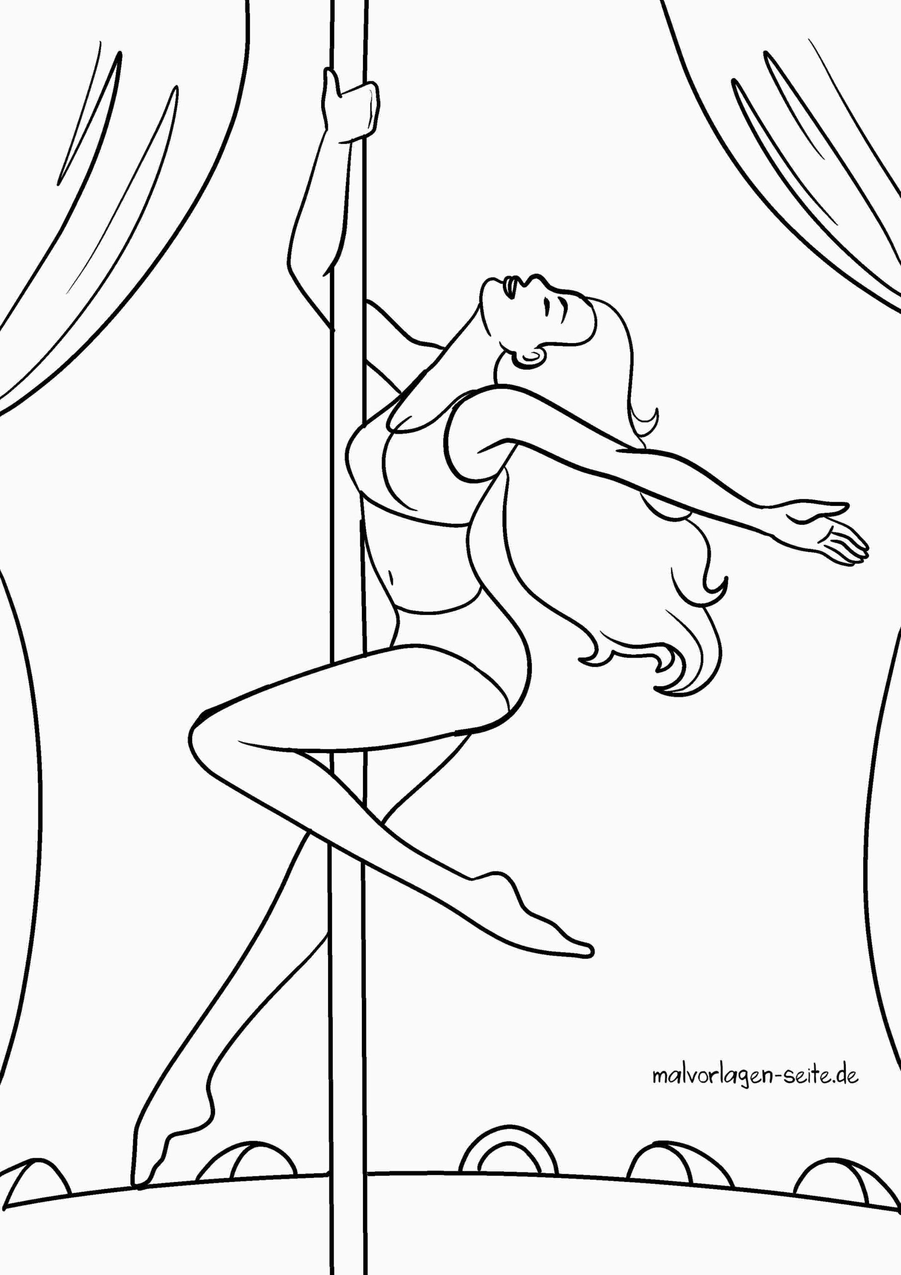 Malvorlage Poledance