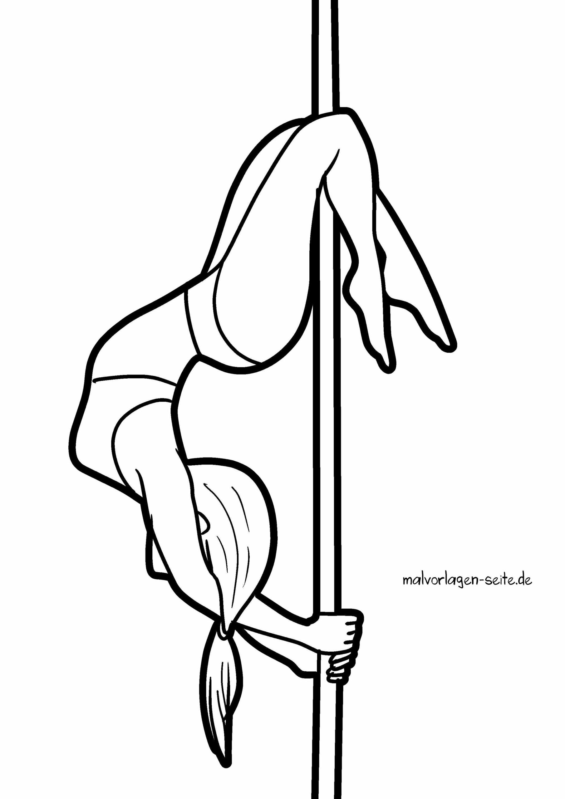 Malvorlage Poledance