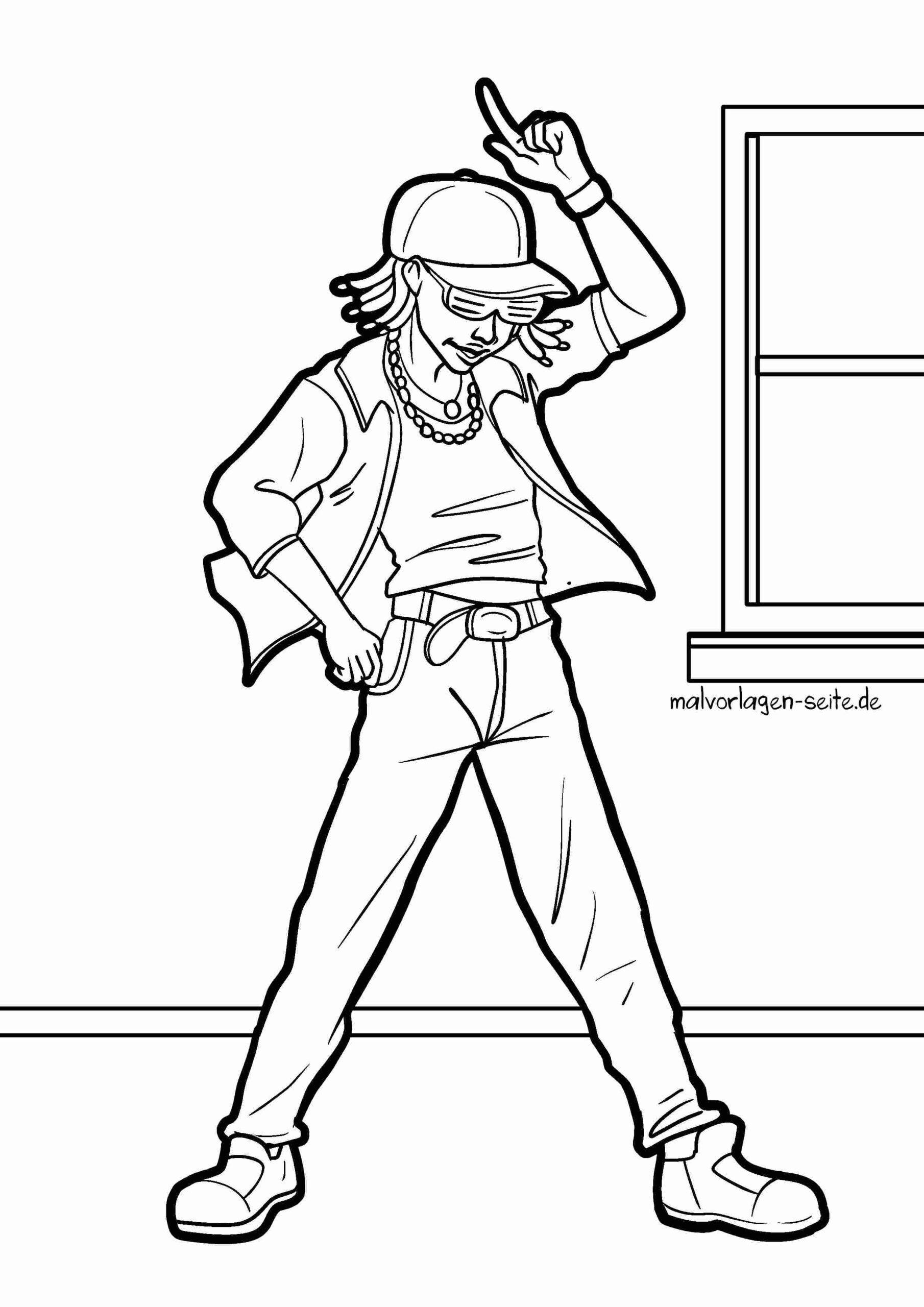 Malvorlage Streetdance