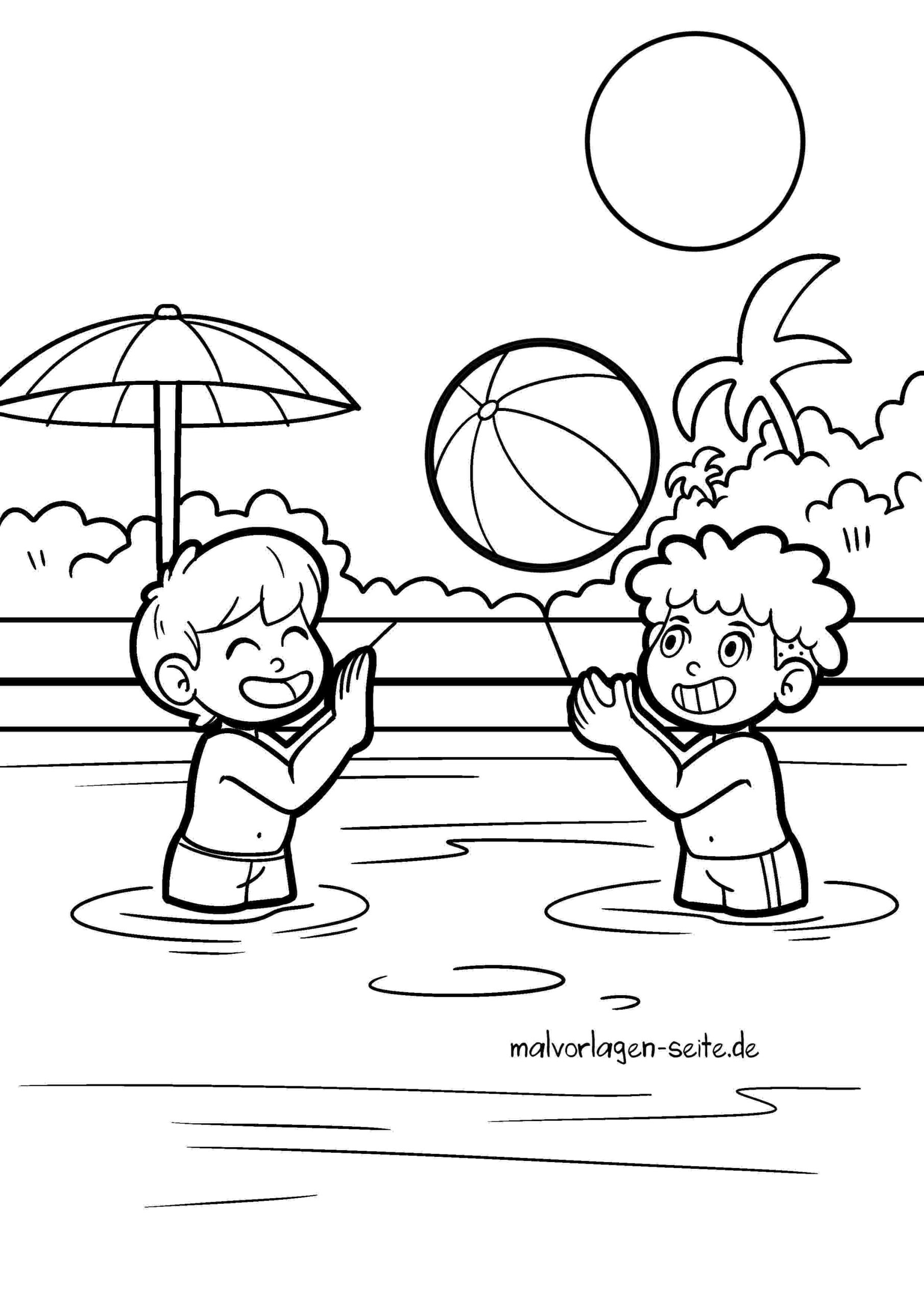 Malvorlage Ins Freibad gehen