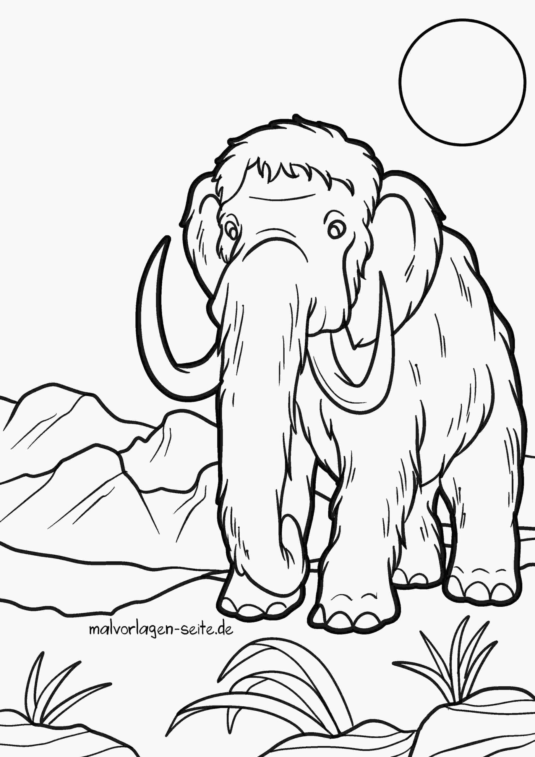 Malvorlage Mammut