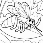 Malvorlage Mücke / Moskito