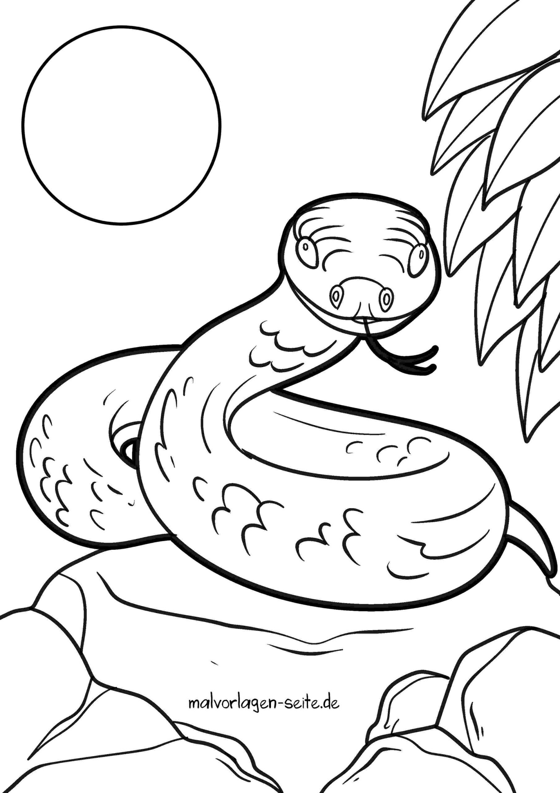 Malvorlage Schlange